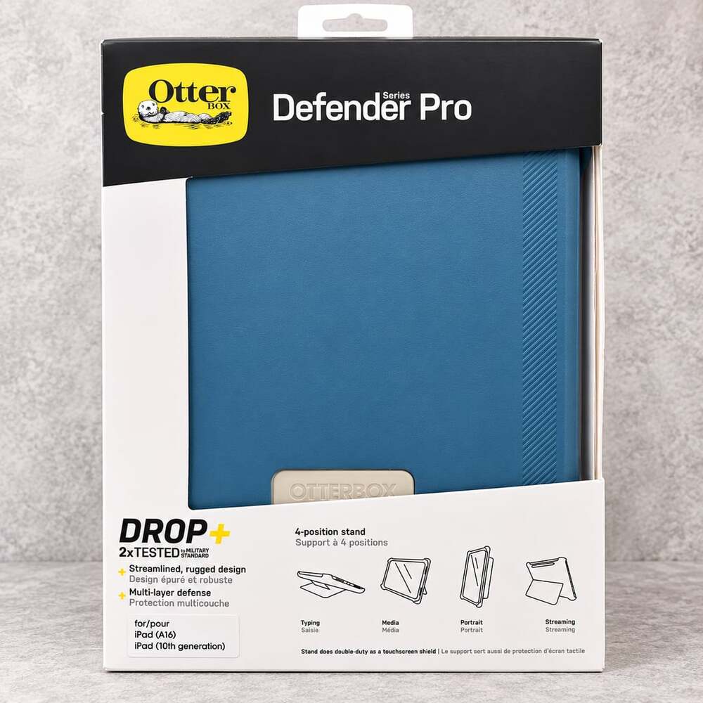 NEW OtterBox Defender Pro iPad A16 10th Gen Case Stand Blue 77-90084